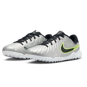Nike Tiempo Legend 10 Academy Kids Turf Soccer Shoes Silver Size 6 Youth Sneaker
